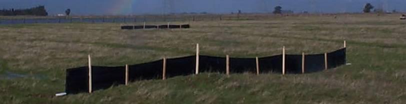 Drift Fence Sampling - To catch migrating CTS Drift Fences Upland Sampling - Drift Fences