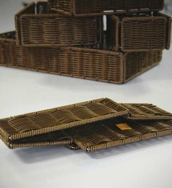 The fold flat Lisbon basket is great when space is an issue. When not in use the basket folds flat for storage. At Creative we offer a custom layout service free of charge.