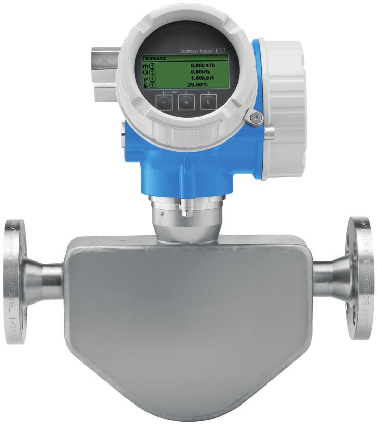 6 Proline Promass 200 Tried-and-tested sensors for your application In the chemical process industry, Coriolis flowmeters have been used for decades with great success.
