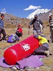 TRAVEL AT HIGH ALTITUDE 35 36 TRAVEL AT HIGH ALTITUDE OXYGEN The lack of oxygen causes many bag, known as a Portable Altitude high altitude illnesses, the only real Chamber, Certec or Gamow Bag.
