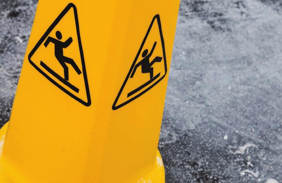 GROUNDS MAINTENANCE {SLIPS, TRIPS AND FALLS} SLIPS, TRIPS AND FALLS: A three-pronged risk management approach Slips, trips and falls are one of the greatest personal injury hazards facing your