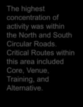 Critical Areas Inside the North/South Circular The Assets