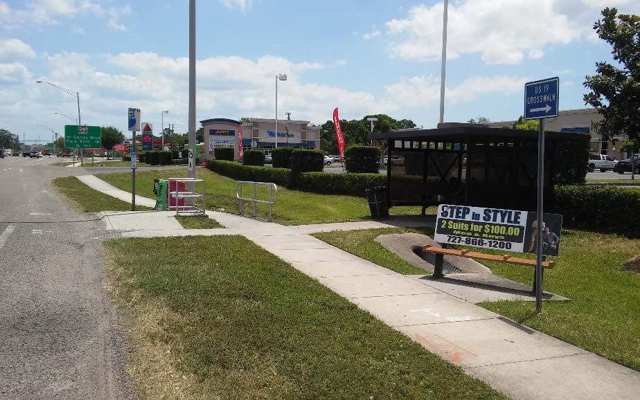 DISTRICT WIDE BICYCLE/PEDESTRIAN ACCESS TO TRANSIT SAFETY ASSESSMENT AND IMPROVEMENT PLAN Transit Service Pinellas Suncoast Transit Authority (PSTA) Route 19 runs north south and serves the