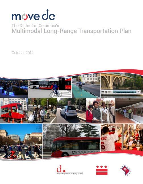 District Transportation Priorities Improve sustainability and health Improve safety and security Make streets functional, beautiful and walkable Maintain and manage system assets