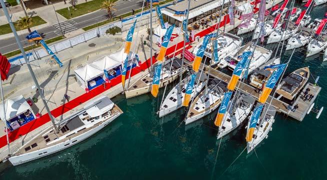 YACHTING AT ITS BEST The main attraction of the Croatia Boat Show Croatia Yachting was once again the star of the Croatia Boat Show with ten yachts displayed and with four Croatian