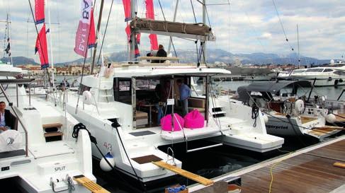 5 that were among the biggest attractions of the boat show with their open space concept and vast living spaces.