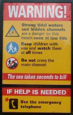 In this incident on 16 August 2002 at Giant's Causeway, 8 children and a "responsible" adult were swept into the sea by a "freak" wave, see Figure 24.