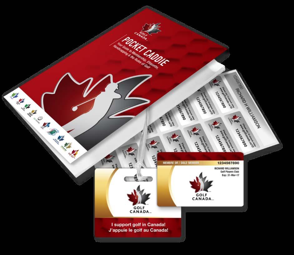 Golfer Benefits: Welcome Package Welcome to Golf Québec/Golf Canada.