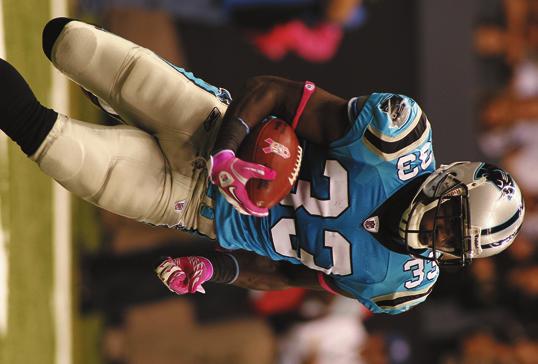 1,515 yards in 2008. His 841 rushing attempts are 10 behind DeShaun Foster for the most in Panthers history.