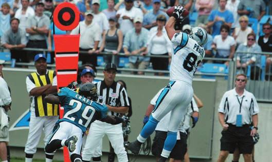 , propelled the Panthers to their first victory with an interception return for a touchdown Sam Mills, III against the New York Jets (10/15/95) and he is the only player in the team s Hall of Honor.