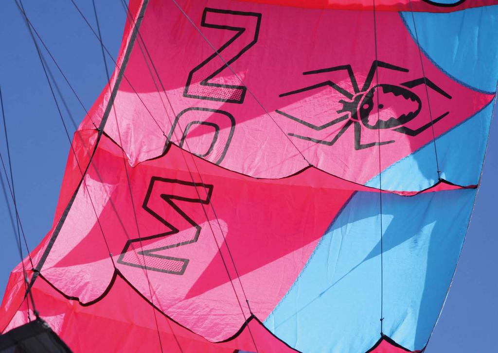 This single skin kite is a new type of land power kite.