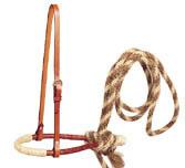 Western and Ranch Divisions 1. References to hackamore mean the use of a non mechanical flexible, braided rawhide or leather, or rope bosal, the core of which may be either rawhide or flexible cable.