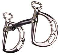 A pelham has a shank and requires reins to be attached to both the snaffle ring and curb ring.