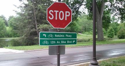 Bikeway Signing The ability to navigate through a city is informed by landmarks, natural features and other visual cues.