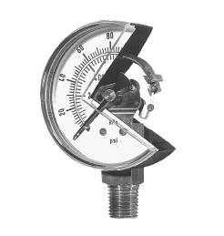 Pressure Measuring Devices Bourdon Gage Principles: Change in curvature of