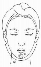 Treated time: 30 minutes Massage the mandible center in circles to produce deep heat. 2.