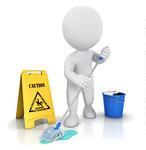 HAZARD ANALYSIS: CLEANING (SWEEPING/MOPPING) Projectiles, impact, or Review SDS, wear gloves, protective clothing chemical contact and use situational awareness Dropped object on Foot Injury Wear