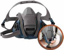 Harness Assembly 6501QL S M L Ea Ea Ea 5/Bx 3M Rugged Comfort Half Facepiece Reusable Respirators, 6500 Series Helps provide respiratory protection against airborne contaminants in harsh, dirty