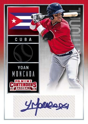 INTERNATIONAL TICKETS Find it here first, the all-new International Ticket, featuring some of the most promising young baseball talent. Find Moncada, Vladamir Guerrero Jr.