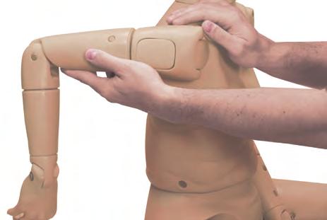 Superior Range of Motion GERi /KERi manikins offer the most complete and realistic range of motion with no pinch points. This allows for correct patient positioning.