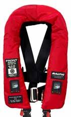 Standard features include quick lock buckle, crutch straps, lifting becket and buddyline. Optional extras are lifejacket light, sprayhood, protective covers, AIS and PLB.