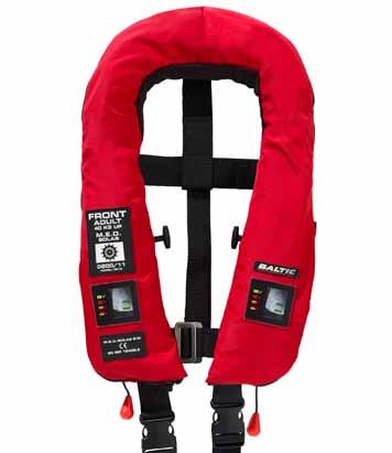 M.E.D./SOLAS lifejackets M.E.D. / S O LA S M.E.D./SOLAS approved inflatable lifejackets for demanding industrial use. Double safety through twin chambers.