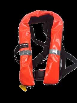 Fishfarmer 165 argus This inflatable lifejacket comes with a durable soft PVC outer cover, providing very high resistance to fish oil, industrial oil, mould, UV-light, heavy abrasion etc.
