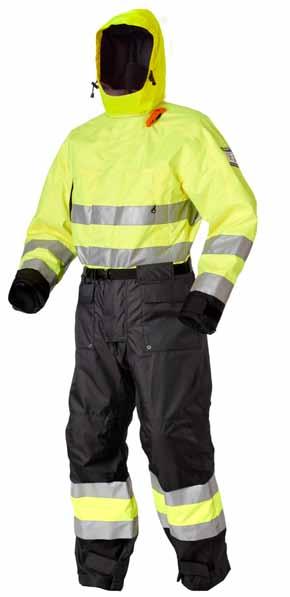 Industrial floatation clothing E N I S O 1 2 4 0 2-6 E N I S O 1 5 0 2 7-1 Floatation suits besides being tested to 50N standard are also tested and approved to EN ISO 15027 for thermal protection.
