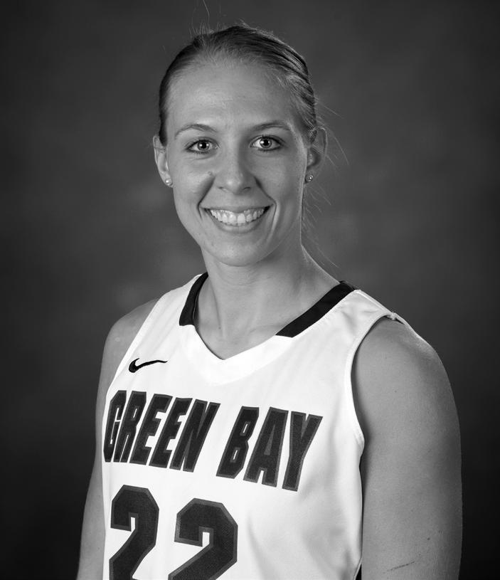 22 GREEN BAY CAREER 2011-12 Season Posted first career double double with 12 points and 10 rebounds against Marquette Dec. 2 Scored a game-high 22 points in homeopening win against Toledo Nov.