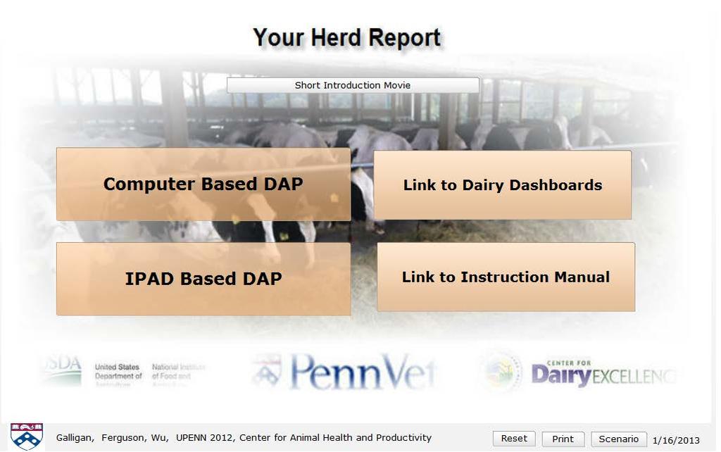 Instruction Manual for the Dairy Analyzer Program and associated Dashboards.