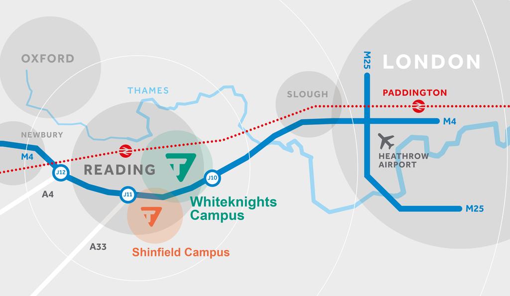 TVSP Location Less than 30 minutes to Heathrow, and with fast road and rail connectivity to London, Thames Valley Science Park sits at the heart of Europe s largest cluster of high-tech businesses.