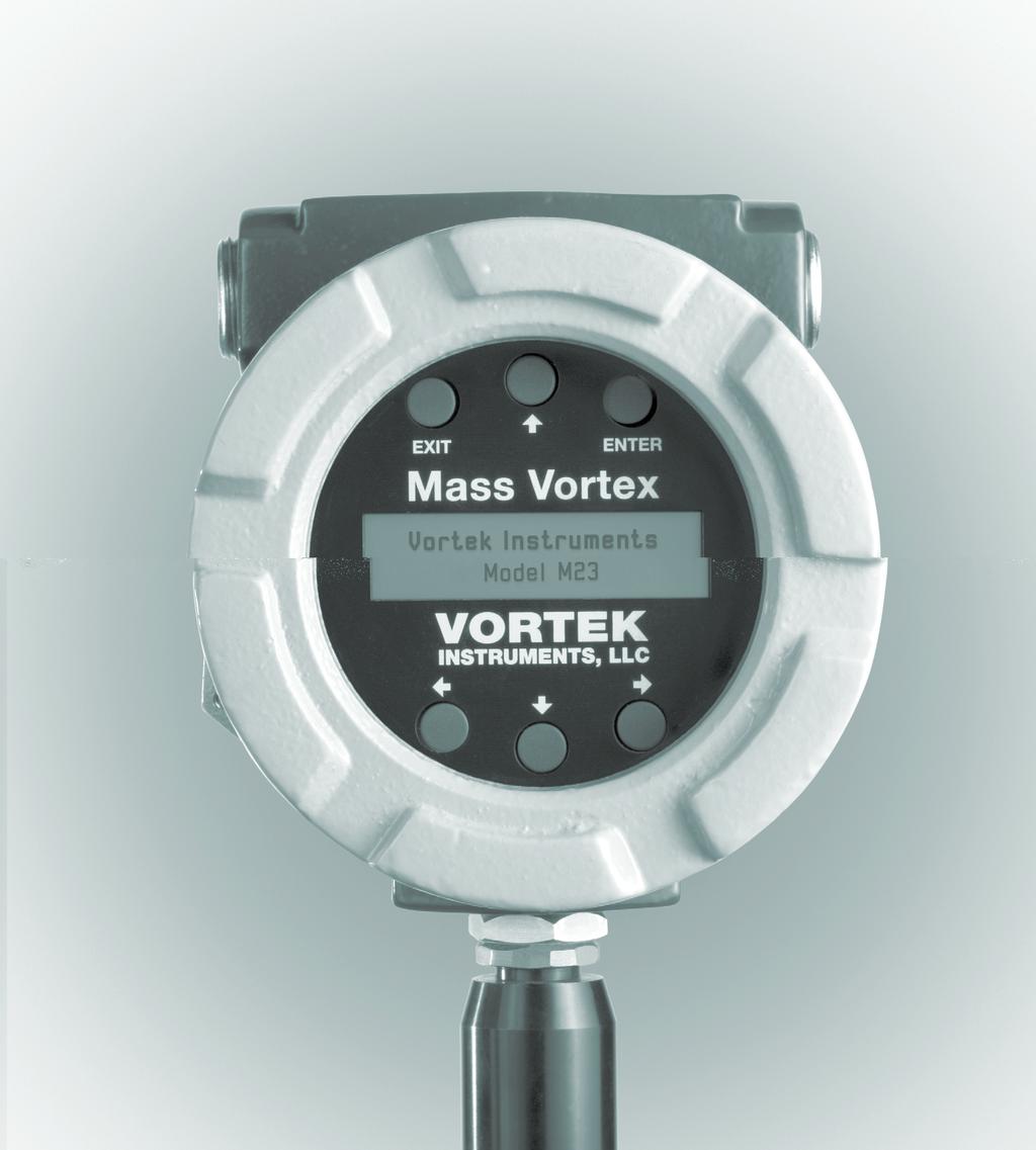Pro-V Multivariable Flowmeter Model M23 Insertion Meter M23-V flowmeter provides cost-effective volumetric flow monitoring solution for most liquids M23-VT incorporates temperature sensing to provide