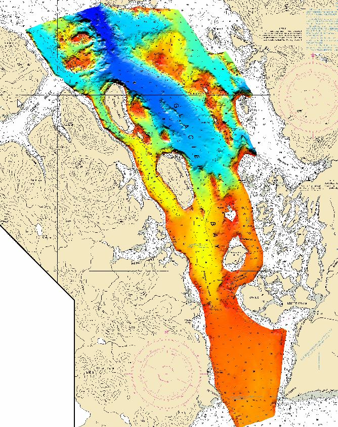 Multibeam data from Glacier Bay, Alaska, acquired under contract for USGS and NOAA Example 3: Stellwagen Bank Hydrographic agencies can also use Outside Source Data to more efficiently task their