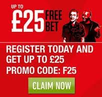 Ladbrokes Join Ladbrokes and get a 25 FREE BET.