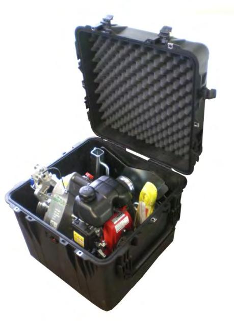 PCA-0350 PADDED WATERPROOF CASE For all models of winches and accessories. Padded waterproof case with folding handles.