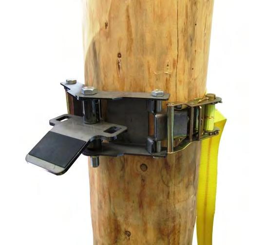 PCA-1269 TREE MOUNT WINCH ANCHOR WITH STRAP This winch support is ideal to anchor the winch to a tree or a post.
