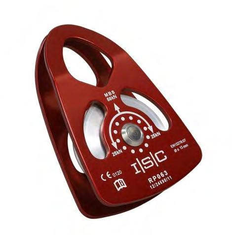 PCA-1292 SWING SIDE ALUMINIUM PULLEY The swing-side aluminium has plates that swing open to install rope.