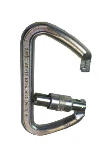 PCA-1701 HEAVY DUTY STEEL LOCKING CARABINER This heavy duty carabiner can be used to attach swing side snatch blocks, slings or rope end accessories when extra strength is required.