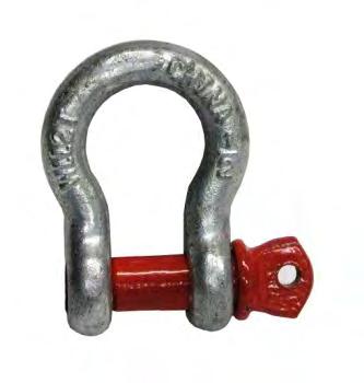 PCA-1279 SHACKLE 13 MM (1/2'') All purpose shackle. Use this shackle to attach a pulley, sling or rope end accessories. 315 g (0.