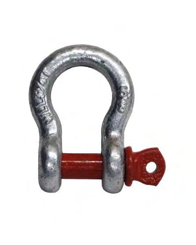 PCA-1277 SHACKLE 16 MM (5/8'') All purpose shackle. Use this shackle to attach a pulley, sling or rope end accessories. 575 g (1.