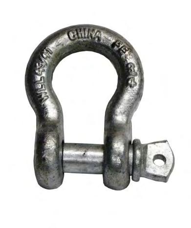PCA-1278 SHACKLE 20 MM (3/4'') All purpose shackle. Use this shackle to attach a pulley, sling or rope end accessories. 1 kg (2.