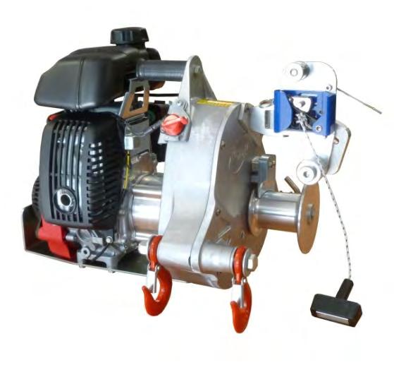 PCH1000 GAS-POWERED PULLING/LIFTING WINCH This gas (petrol) powered pulling/lifting winch is ideal for pulling wire thru conduits or lifting equipment such as transformers, scaffolding, bricks,