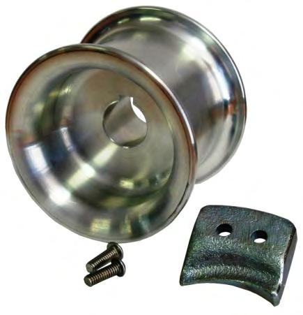 PCA-1100 CAPSTAN DRUM 85 MM (3-3/8'') W/ROPE GUIDE AND 2 BOLTS Use this capstan drum to get the maximum pulling speed of your winch.