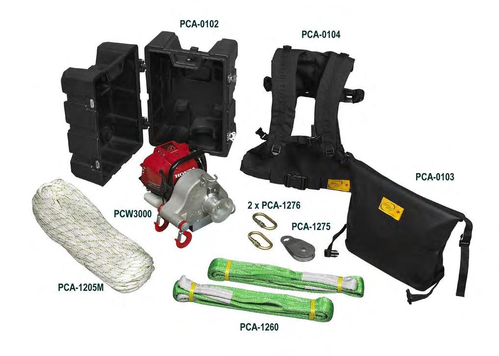 PCW3000-HK - HUNTING ASSORTMENT This is the ideal assortment for hunters, boaters, snowmobilers or quad riders and other applications requiring a winch more compact and portable.