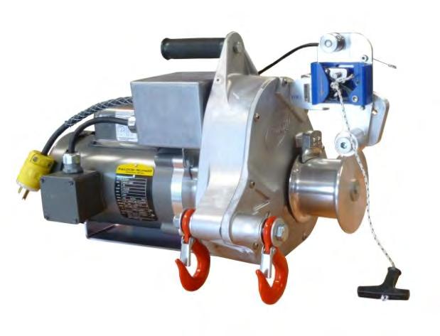 PCT1800-60HZ-P AC ELECTRIC PULLING/LIFTING WINCH This electric powered pulling lifting winch is ideal for inside applications such as pulling wire thru conduits or lifting equipment.