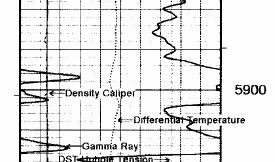 This will be discussed more in detail later in section on log correlation. The Gamma Ray is presented on track 1. It is measured in API units.