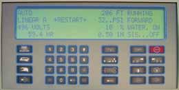 AutoPilot Linear The AutoPilot Linear control panel displays the position and direction of travel of the linear machine, allowing you to program linear operations based on those readings.