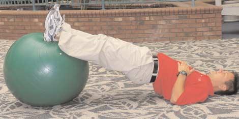 Swiss Ball Exercises Your swiss ball will generally be used for balance and core strengthening exercises. It is important that your swiss ball be the correct size for your body.