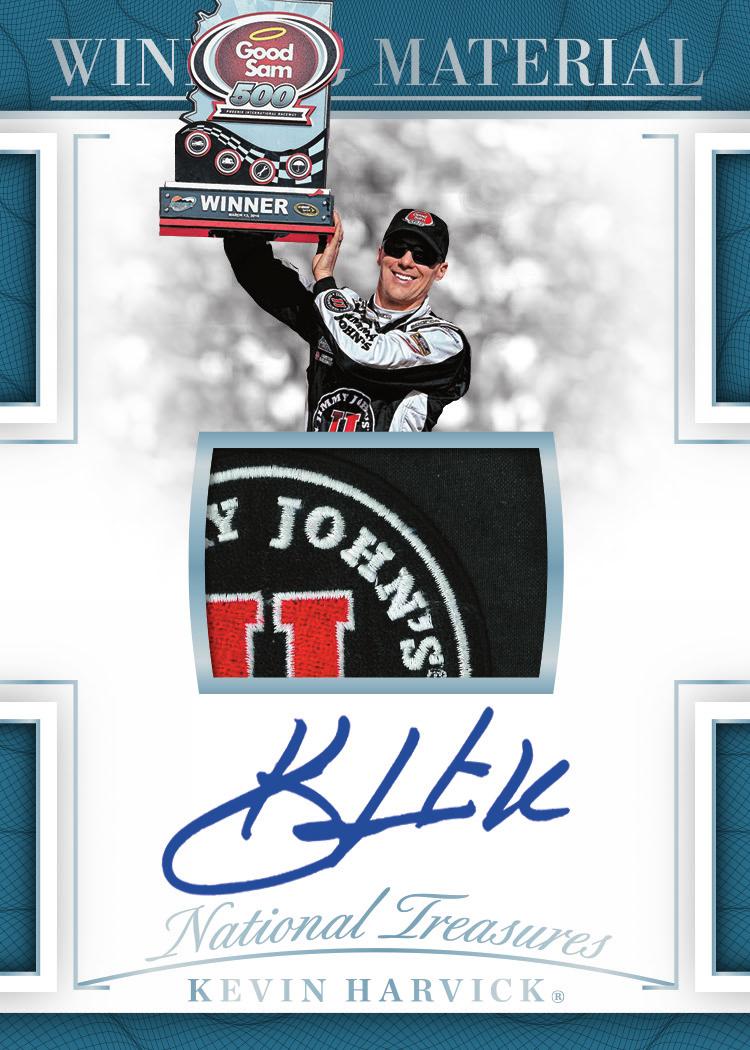 WINNING MATERIAL SIGNATURES HOLO SILVER Look for race-used material