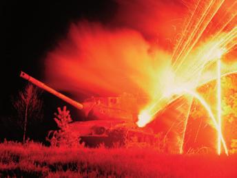 free-standing pyrotechnics. IED threat simulation.